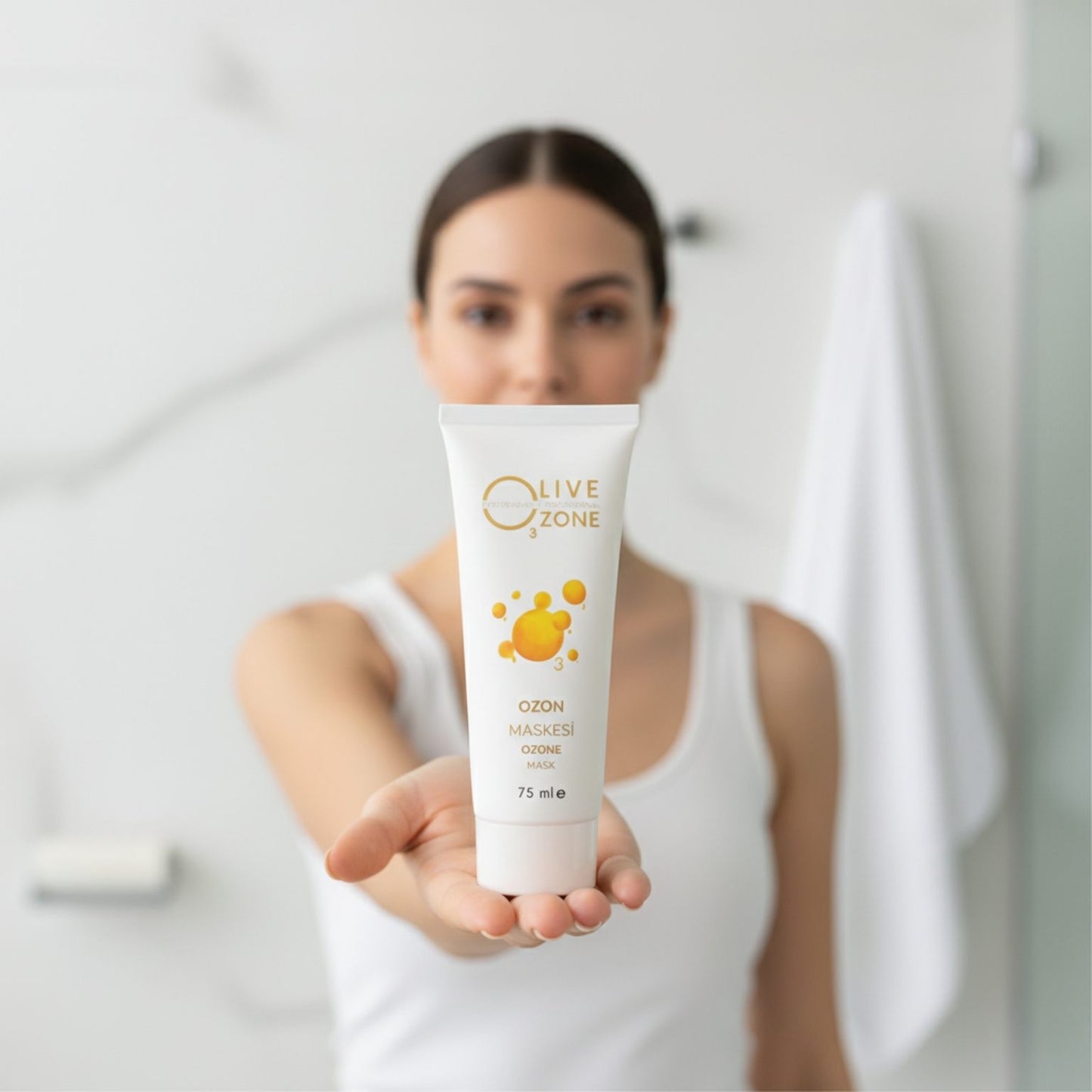 Olive Ozone - Ozonlu ve Bentonitli Yüz Maskesi | 75 ml Ürün Görseli 3