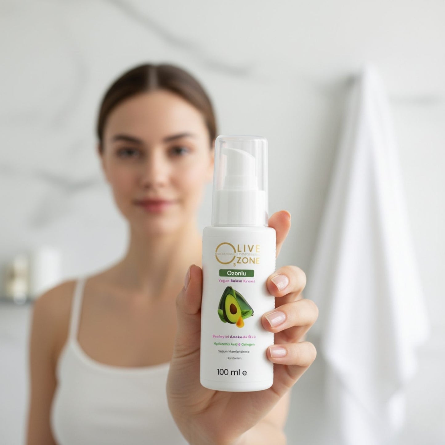 Olive Ozone – Avokado Özlü Ozonlu Besleyici Bakım Kremi | 100 ml Ürün Görseli 2