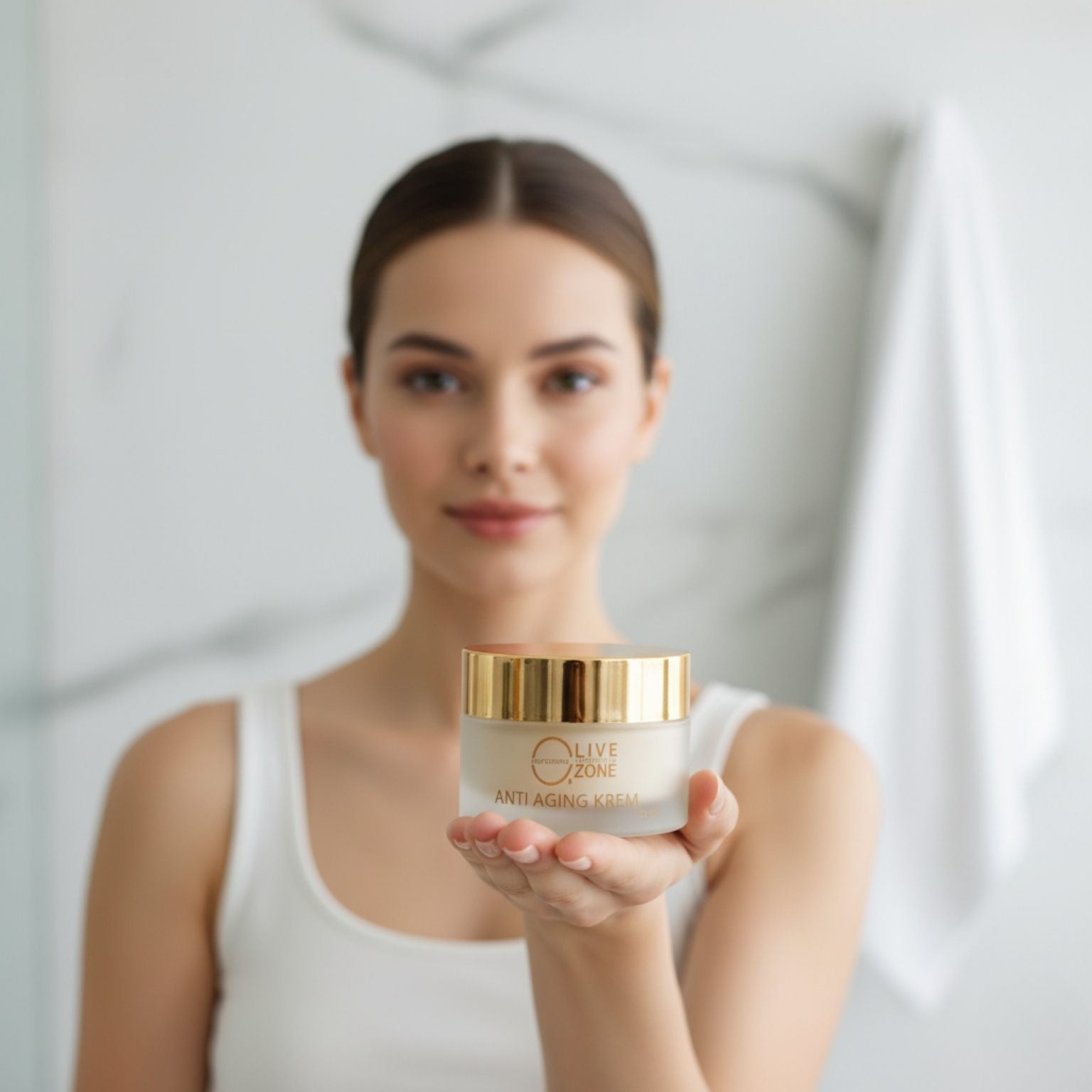 Olive Ozone – Ozonlu Anti-Aging Yaşlanma Karşıtı Krem | 50 ml Ürün Görseli 2