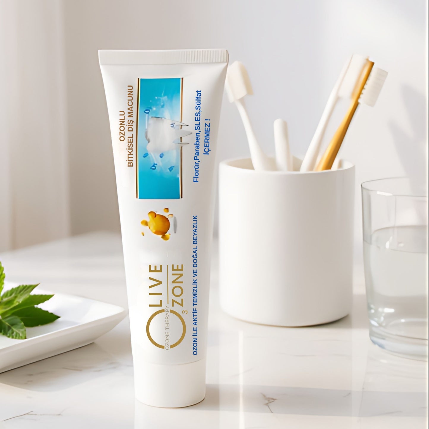 Olive Ozone – Ozonlu Bitkisel Diş Macunu | 100 g Ürün Görseli 1